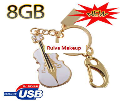 Pendrive Violino Dourado 8GB