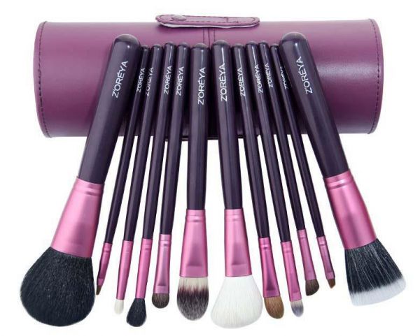 Kit Z'oreya com 12 Pincéis Roxo