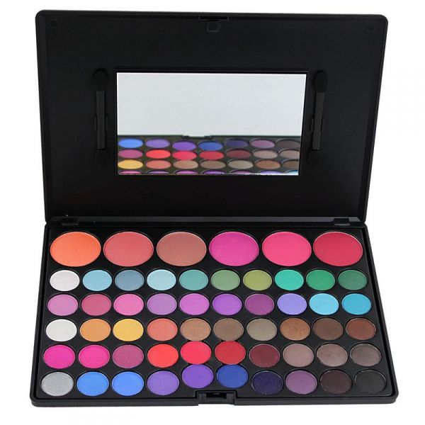 Paleta 56 Cores Sombra + 6 Cores Blush