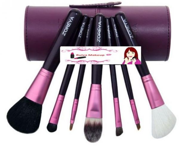 Kit Z'oreya com 7 Pincéis Roxo Travel Size